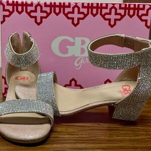 Girls' Roniiee Rhinestone Ankle Strap dress Sandal